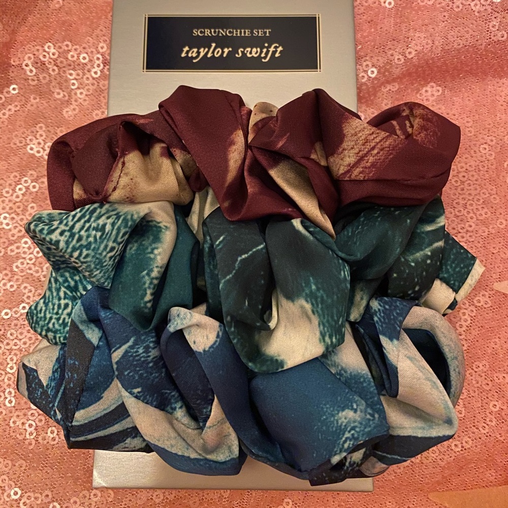 BUNDLE of 9 taylor swift scrunchies set hair ties - Picture 14 of 16